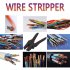 Automatic Wire Stripper  Portable Wire Cutters With Replaceable Blades  Plastic Jaws  Length Limiters Multi Functional Durable Wire Stripping Pliers Tool Wire s