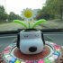 Automobile Decoration Solar Powered Cartoon Snoopy Shape Flowerpot Flip Flap Leaf Dancing Car Toys