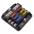 Automotive Pc Waterproof Fuse  Box With Led Indicator 5a 10a 15a 20a Fuses Spade For Cars Suv Rv Buses Yachts Boats as picture show