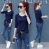 Autumn Slim Thic Fashion Korean Style Lace Long Sleeve T shirt Female Base Shirt Avocado M