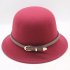 Autumn Winter Hats For Women Wool Flower Felt Hats Elegant Ladies Bowler Bucket Cloche Hats Wide Retro Hats Female
