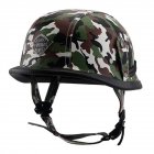 Helmet Personal Retro Cruiser Motorcycle Helmet Camouflage Green <span style='color:#F7840C'>M</span>