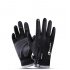 Autumn Winter Warm Telefingers Gloves Riding Driving Thicken Gloves for Men  black M