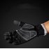 Autumn Winter Warm Telefingers Gloves Riding Driving Thicken Gloves for Men  black L