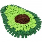 Avocado Pattern Pet Sniffing Mat Feeding Training Pad Toy Dog Release Stress Training Blanket  green 69 53CM