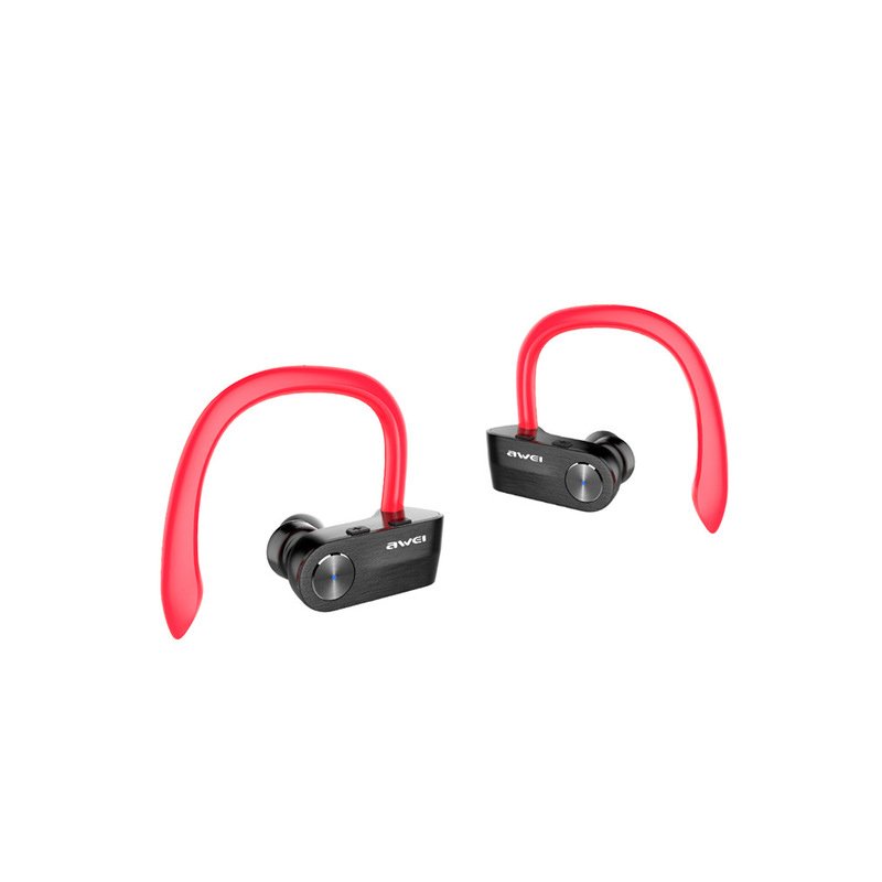 Awei T2 TWS Sports Ear Hook Headphones Red