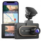 Azdome 2k Car Dash Cam Dashboard Camera Wifi Gps 1440p Uhd Front Camcorder