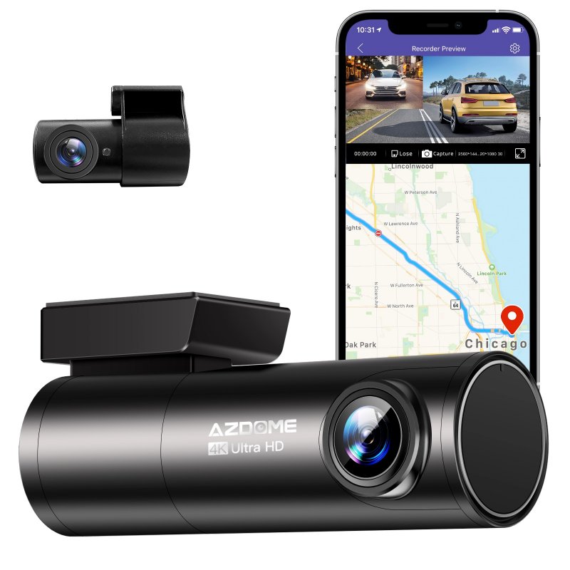 Wholesale Azdome Hd 1080p Dash Cam Wifi Gps Recorder Car Camera 24 Hours  Parking Monitoring Night Vision G-sensor Dashcam black From China