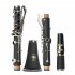 B Flat Black Ebonite Clarinet Synthetic Resin Musical Instruments for Beginners black Branded