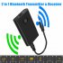 B10S Wireless Bluetooth 5 0 Transmitter   Receiver A2DP Audio 3 5mm Jack Aux Adapter black