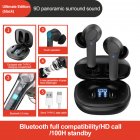 B11 Wireless  Headset Bluetooth compatible 5 0 Strong Signal Binaural Call Stereo Sports Headphones Touch Screen Noise Canceling Earphone Black