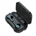 B16 Bluetooth Headset Long-endurance Wireless Waterproof <span style='color:#F7840C'>Earphones</span> With Charge Box black