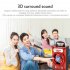 B16 Bluetooth Speaker 3D Surround Sound Large Volume Portable Outdoor Party Karaoke Speakers Tws Audio black