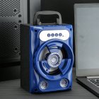 B16 Bluetooth Speaker 3D Surround Sound Large Volume Portable Outdoor Party Karaoke Speakers Tws Audio blue
