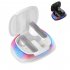 B18 Wireless Earphones Real Time Language Translator Headphones in Ear Headphones Noise Reduction Earphones Black