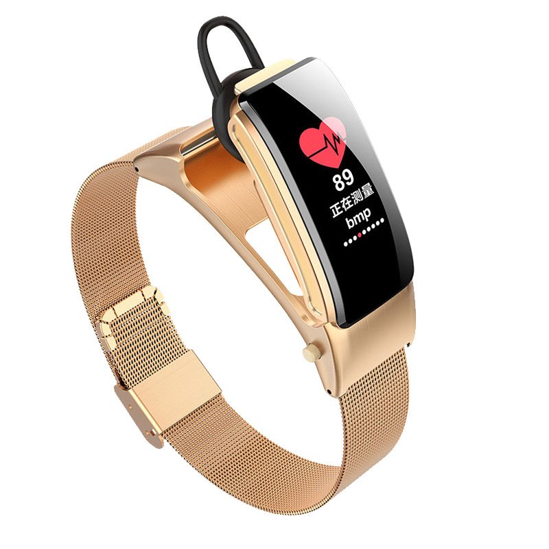 B31S Smart Watch Smart Band Weather Display Blood Pressure Heart Rate Monitor Watch Golden