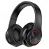 B39 Earphone Wireless Bluetooth Headset Colorful Luminous Subwoofer Music Game Sports Headphone black