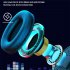 B39 Earphone Wireless Bluetooth Headset Colorful Luminous Subwoofer Music Game Sports Headphone black