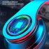 B39 Earphone Wireless Bluetooth Headset Colorful Luminous Subwoofer Music Game Sports Headphone black red