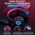 B39 Earphone Wireless Bluetooth Headset Colorful Luminous Subwoofer Music Game Sports Headphone black red