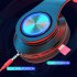B39 Earphone Wireless Bluetooth Headset Colorful Luminous Subwoofer Music Game Sports Headphone black red