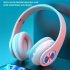 B39 Earphone Wireless Bluetooth Headset Colorful Luminous Subwoofer Music Game Sports Headphone black red