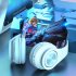 B39 Wireless Headsets Noise Canceling Ear Buds Longer Playtime Deep Bass Earphones For Cell Phone Gaming Computer Laptop blue
