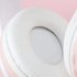 B39M Cat Ears Noise Canceling Headset Stereo Lighting Headphones Wireless Headphones For Smart Phones Computer Laptop cat paw white