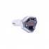 B4 12 24v Car Cigarette Lighter Socket Usb Charger Mp3 Player Bluetooth compatible Hands free Calling Led Display gold