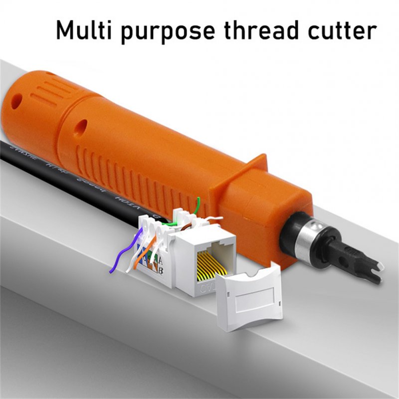 Impact Punch Down Tool Multi-purpose Network Module Wiring Knife Clamping Device Terminal Insertion Tool 