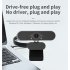 B5 1080P Webcam With Microphone  Plug And Play USB Webcam  Streaming Webcam  Built In Mic  HD Computer Web Camera  For Online Calling Conferencing Face Time HD 