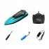 B5 Remote Control Speedboat with Lights 4 Channels Dual Motor 2 4 Ghz Remote Control Boat Blue