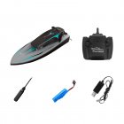 B5 Remote Control Speedboat with Lights 4 Channels Dual Motor 2.4 Ghz RC Boat