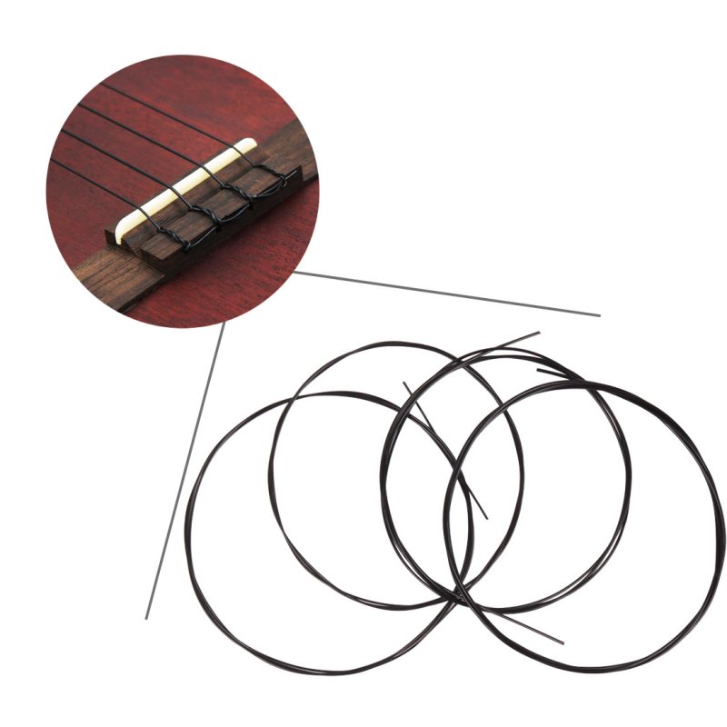 IRIN 4 Pcs Nylon Ukulele Strings Replacement Part for 21/23/26 Inch Stringed Instrument  