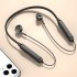 B6 Wireless Bluetooth compatible 5 1 Earphones Binaural Hanging Neck Headset Universal Sport Earbuds Headphones With Mic red