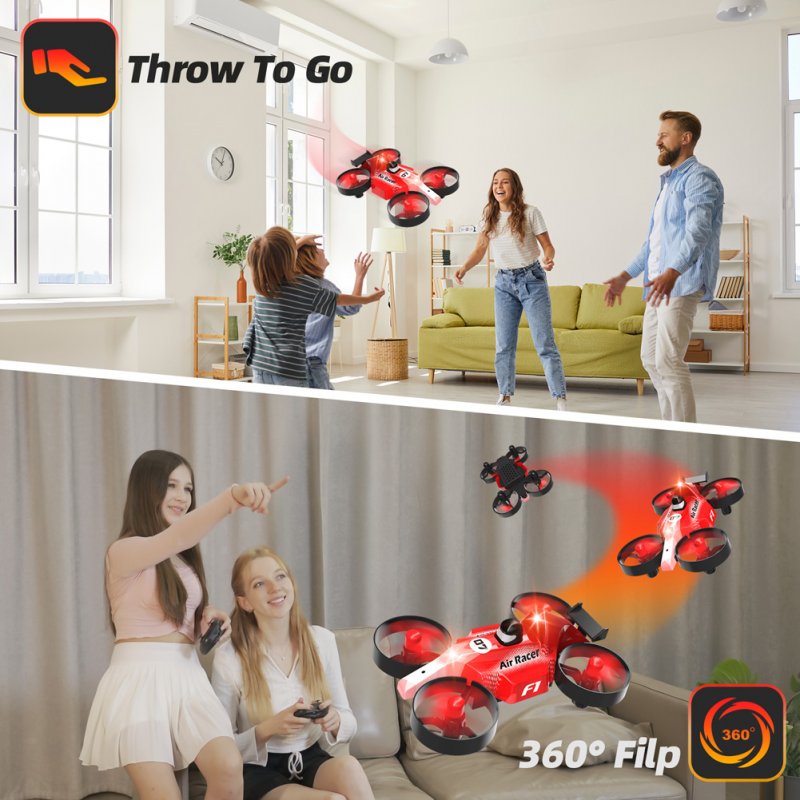 2.4g Mini Drone Headless Mode Altitude Hold One-Key Take Off/Landing 3D Flip RC Helicopter Model Toys 