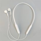 B7 Bluetooth-compatible Earphone Wireless  Headset Hanging Neck Stereo Noise Reduction Universal 5.0 Sports Halter Earbuds With Mic White