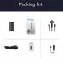 B800 Mini Digital Voice Recorder with USB Cable Headphones Playback Clip On Mic Dictaphone Black