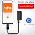 B800 Mini Digital Voice Recorder with USB Cable Headphones Playback Clip On Mic Dictaphone Black