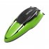 B9 Summer Remote Control Boat Water Toy Racing Rowing Double Propeller Electric High power High speed Speedboat green 1 battery
