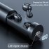 B9 TWS Bluetooth Earphones Wireless Earbud with 300mAh Charging Case Digital Display Touch Control BT5 0 Volume Adjustable Support Call Conversation black