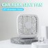 BASEUS Foldable 3 Speed Car Headrest Back Seat Cooling Fan Silent Folding Fan Mini USB Fan for Car Cooling System white Square