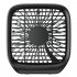 BASEUS Foldable 3 Speed Car Headrest Back Seat Cooling Fan Silent Folding Fan Mini USB Fan for Car Cooling System white Square