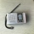 BC R2011 AM FM Battery Operated Portable Pocket Radio With Telescopic Antenna Radios Player For Senior Home Walking silver