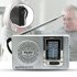 BC R2048 AM FM Battery Operated Portable Pocket Radio Best Reception Longest Lasting Mini Radio For Emergency Hurricane Walking silver