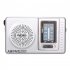 BC R2048 AM FM Battery Operated Portable Pocket Radio Best Reception Longest Lasting Mini Radio For Emergency Hurricane Walking silver