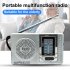 BC R2048 AM FM Battery Operated Portable Pocket Radio Best Reception Longest Lasting Mini Radio For Emergency Hurricane Walking silver