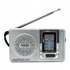 BC R2048 AM FM Battery Operated Portable Pocket Radio Best Reception Longest Lasting Mini Radio For Emergency Hurricane Walking silver