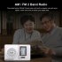 BC R2048 AM FM Battery Operated Portable Pocket Radio Best Reception Longest Lasting Mini Radio For Emergency Hurricane Walking silver