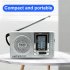 BC R2048 AM FM Battery Operated Portable Pocket Radio Best Reception Longest Lasting Mini Radio For Emergency Hurricane Walking silver